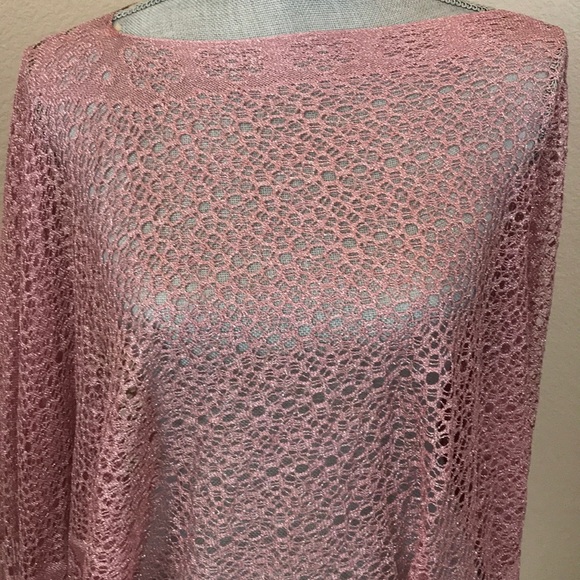 Pink Metallic Shawl NWOT - Picture 2 of 8